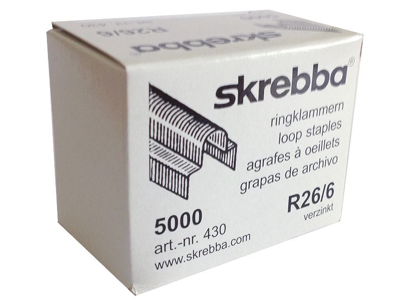 drátky Skrebba  R 26/6 ocelové pozink. - (5000 ks)