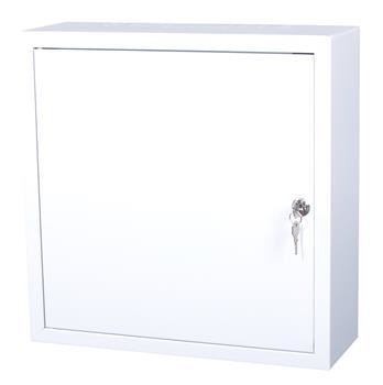 Rozvodná skříň 400x400x140, plechové dveře, uzamykatelná bez ventilace