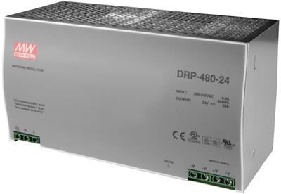 MEAN WELL DRP-480-24 Spínaný zdroj na DIN lištu 480W 24V