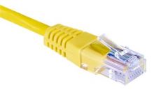 Patch kabel UTP, Cat5e, 0,25m, žlutý