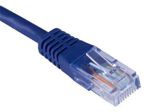 Patch kabel UTP, Cat5e, 0,5m, modrý
