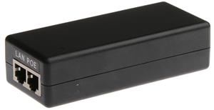 MikroTik pasivní Gigabit PoE adaptér, 24V 0,5A, zemněný s napájecím kabelem