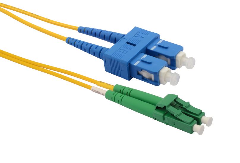 Solarix Patch kabel 9/125 LCapc/SCupc SM OS 2m duplex SXPC-LC/SC-APC/UPC-OS-2M-D